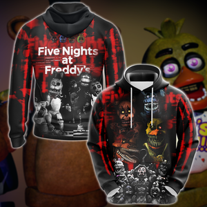 Five Nights At Freddy's Video Game 3D All Over Print T-shirt Tank Top Zip Hoodie Pullover Hoodie Hawaiian Shirt Beach Shorts Jogger Hoodie S 