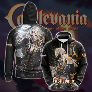Castlevania: Symphony of the Night Video Game 3D All Over Printed T-shirt Tank Top Zip Hoodie Pullover Hoodie Hawaiian Shirt Beach Shorts Joggers Hoodie S 