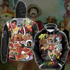 One Piece Straw Hat Pirates Anime Manga 3D All Over Print T-shirt Tank Top Zip Hoodie Pullover Hoodie Hawaiian Shirt Beach Shorts Jogger Hoodie S 
