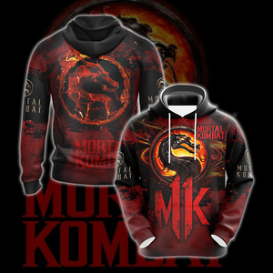 Mortal Kombat All Over Print T-shirt Tank Top Zip Hoodie Pullover Hoodie Hawaiian Shirt Hoodie S 