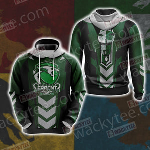 Harry Potter - Slytherin House Sporty Style Unisex Unisex 3D T-shirt Hoodie S 