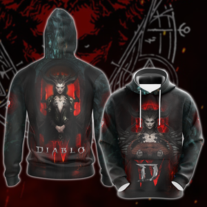 Diablo IV Video Game 3D All Over Printed T-shirt Tank Top Zip Hoodie Pullover Hoodie Hawaiian Shirt Beach Shorts Jogger Hoodie S 