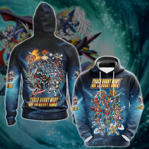 Super Robot Wars Video Game 3D All Over Printed T-shirt Tank Top Zip Hoodie Pullover Hoodie Hawaiian Shirt Beach Shorts Jogger Hoodie S 