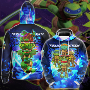 Teenage Mutant Ninja Turtle TMNT Video Game 3D All Over Print T-shirt Tank Top Zip Hoodie Pullover Hoodie Hawaiian Shirt Beach Shorts Jogger Hoodie S 