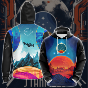 Starfield Video Game 3D All Over Printed T-shirt Tank Top Zip Hoodie Pullover Hoodie Hawaiian Shirt Beach Shorts Joggers Hoodie S 