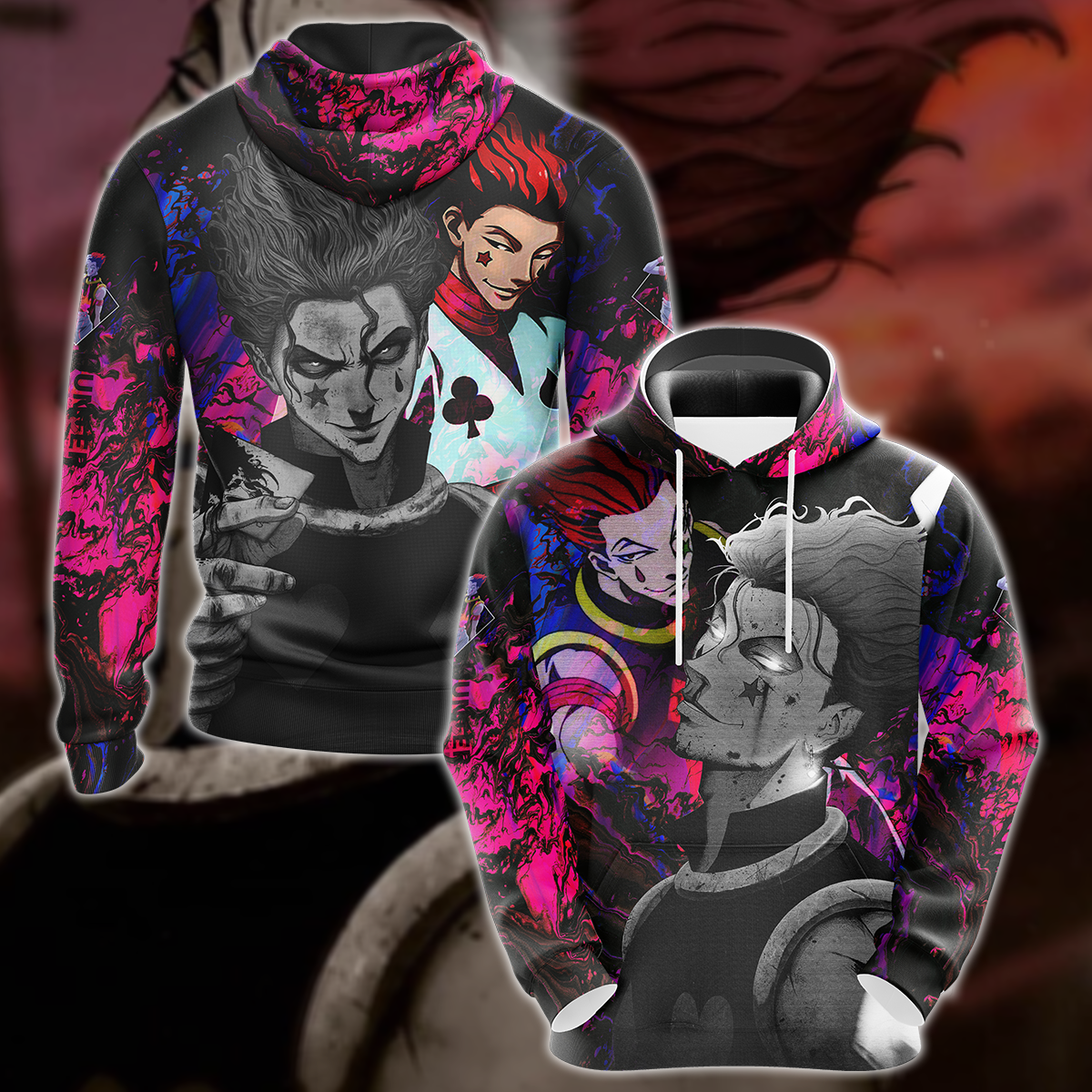 Hunter x Hunter Hisoka 3D All Over Print T shirt Tank Top Zip Hoodie P MoveekBuddyShop