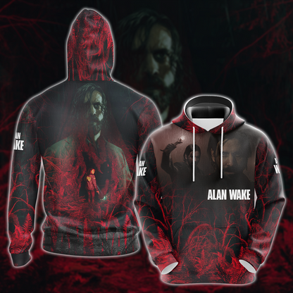 Alan Wake 2 Video Game All Over Printed T-shirt Tank Top Zip Hoodie Pullover Hoodie Hawaiian Shirt Beach Shorts Joggers Hoodie S 
