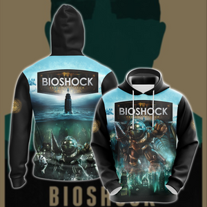 BioShock Video Game 3D All Over Printed T-shirt Tank Top Zip Hoodie Pullover Hoodie Hawaiian Shirt Beach Shorts Joggers Hoodie S 
