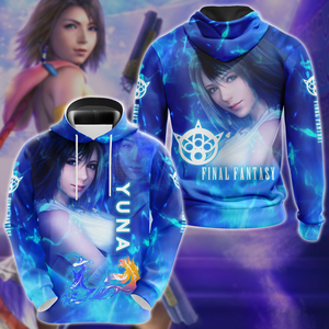 Final Fantasy X Yuna Video Game 3D All Over Print T-shirt Tank Top Zip Hoodie Pullover Hoodie Hawaiian Shirt Beach Shorts Jogger Hoodie S 