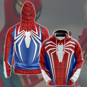 Spider-Man 2 Peter Parker Advanced Suit 2.0 Cosplay Video Game All Over Printed T-shirt Tank Top Zip Hoodie Pullover Hoodie Hawaiian Shirt Beach Shorts Joggers Hoodie S 