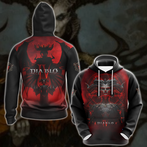 Diablo IV Lilith Video Game 3D All Over Printed T-shirt Tank Top Zip Hoodie Pullover Hoodie Hawaiian Shirt Beach Shorts Jogger Hoodie S 