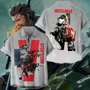 Metal Gear Solid Video Game 3D All Over Print T-shirt Tank Top Zip Hoodie Pullover Hoodie Hawaiian Shirt Beach Shorts Jogger Hawaiian Shirt S 