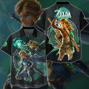 The Legend of Zelda: Tears of the Kingdom Video Game 3D All Over Printed T-shirt Tank Top Zip Hoodie Pullover Hoodie Hawaiian Shirt Beach Shorts Jogger Hawaiian Shirt S 