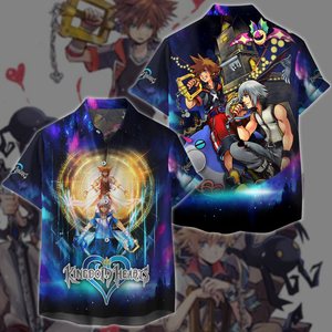 Kingdom Hearts Sora & Riku Video Game 3D All Over Printed T-shirt Tank Top Zip Hoodie Pullover Hoodie Hawaiian Shirt Beach Shorts Jogger Hawaiian Shirt S 