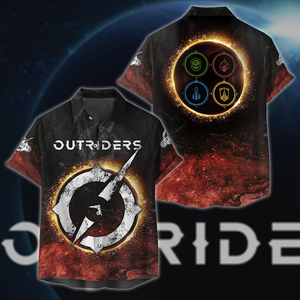 Outriders 3D All Over Print T-shirt Tank Top Zip Hoodie Pullover Hoodie Hawaiian Shirt Beach Shorts Jogger Hawaiian Shirt S 