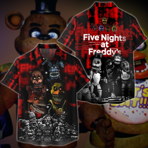 Five Nights At Freddy's Video Game 3D All Over Print T-shirt Tank Top Zip Hoodie Pullover Hoodie Hawaiian Shirt Beach Shorts Jogger Hawaiian Shirt S 