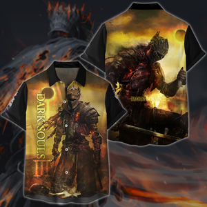 Dark Souls 3 Video Game 3D All Over Printed T-shirt Tank Top Zip Hoodie Pullover Hoodie Hawaiian Shirt Beach Shorts Jogger Hawaiian Shirt S 