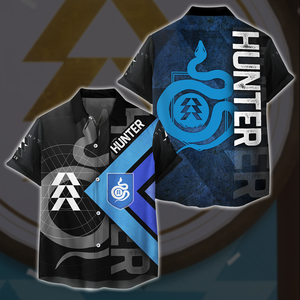 Destiny Hunter All Over Print T-shirt Tank Top Zip Hoodie Pullover Hoodie Hawaiian Shirt Hawaiian Shirt S 