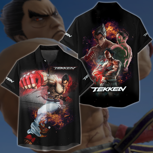 Tekken Kazuya Mishima Video Game 3D All Over Print T-shirt Tank Top Zip Hoodie Pullover Hoodie Hawaiian Shirt Beach Shorts Jogger Hawaiian Shirt S 