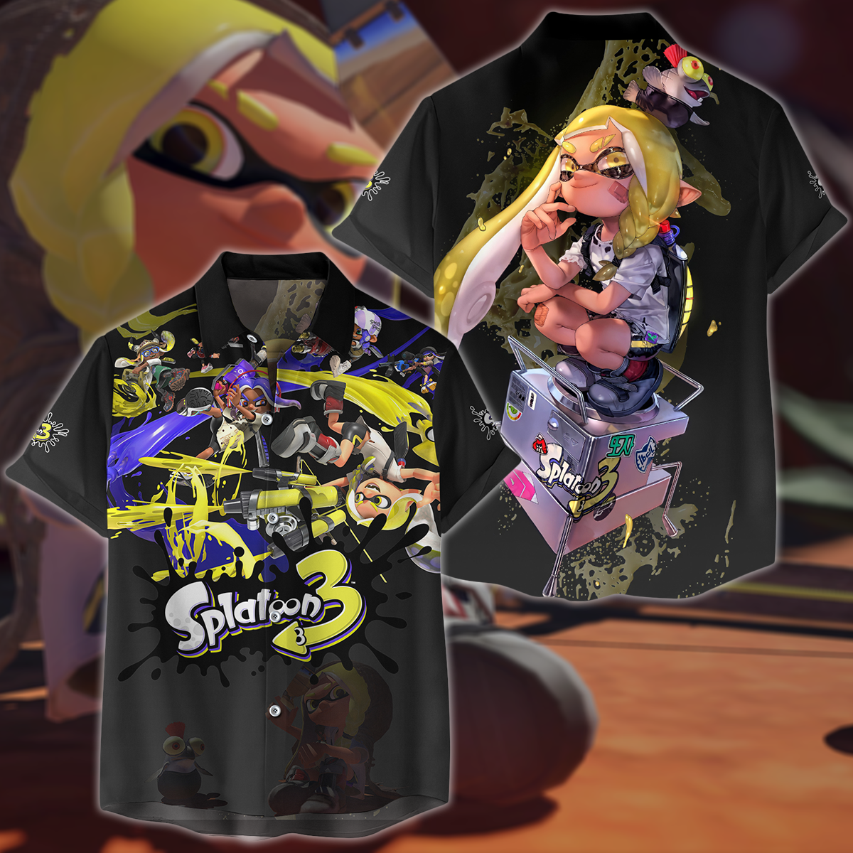 Splatoon 3 Video Game 3D All Over Print T-shirt Tank Top Zip Hoodie Pu -  MoveekBuddyShop