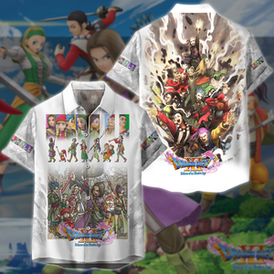Dragon Quest XI Video Game 3D All Over Printed T-shirt Tank Top Zip Hoodie Pullover Hoodie Hawaiian Shirt Beach Shorts Jogger Hawaiian Shirt S 