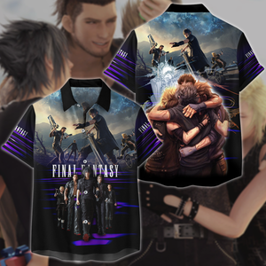 Final Fantasy XV Video Game 3D All Over Print T-shirt Tank Top Zip Hoodie Pullover Hoodie Hawaiian Shirt Beach Shorts Jogger Hawaiian Shirt S 