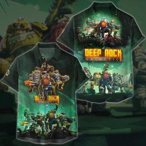 Deep Rock Galactic Video Game 3D All Over Printed T-shirt Tank Top Zip Hoodie Pullover Hoodie Hawaiian Shirt Beach Shorts Jogger Hawaiian Shirt S 