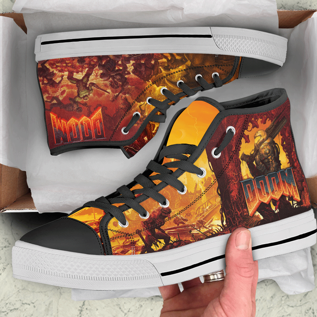 Doom High Top Canvas Shoes   