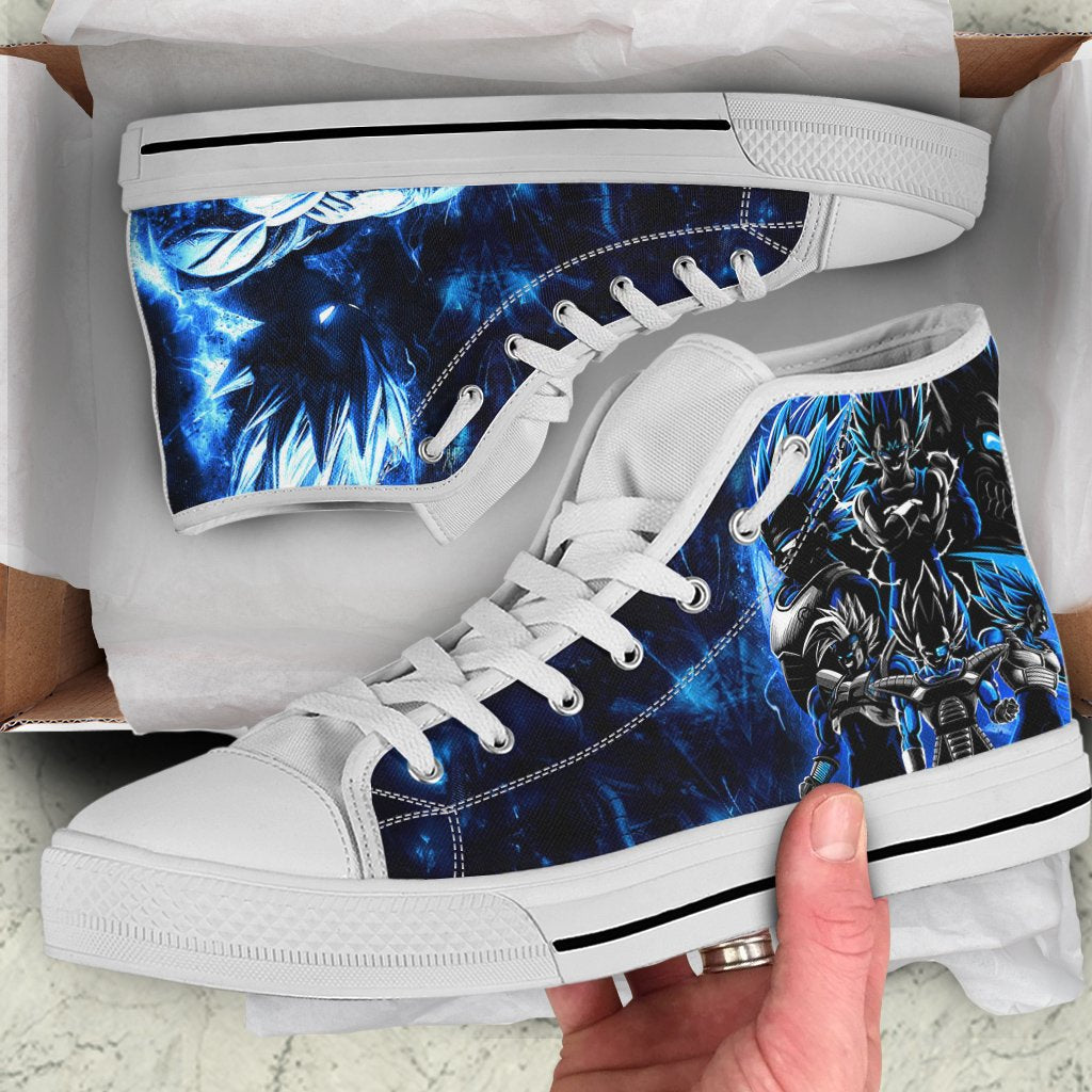 Dragon Ball Vegeta High Top Shoes White SIZE 29