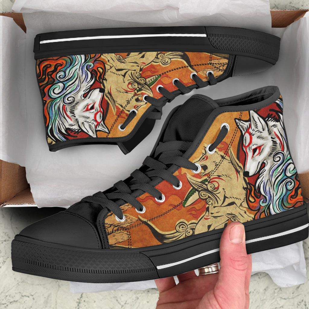 Okami Fox High Top Shoes Men SIZE 36 