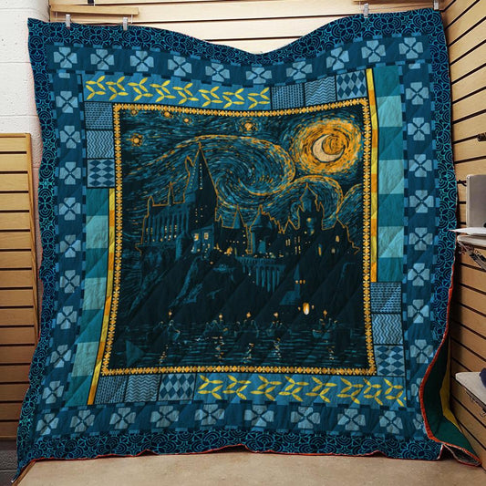 Hogwarts Castle Harry Potter 3D Quilt Blanket   
