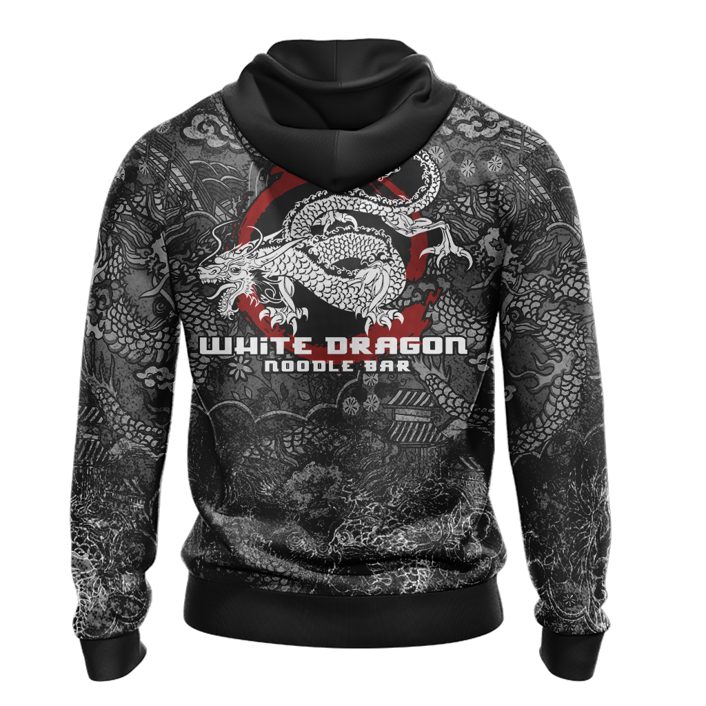 Blade Runner White Dragon Noodle Bar Unisex 3D T-shirt   
