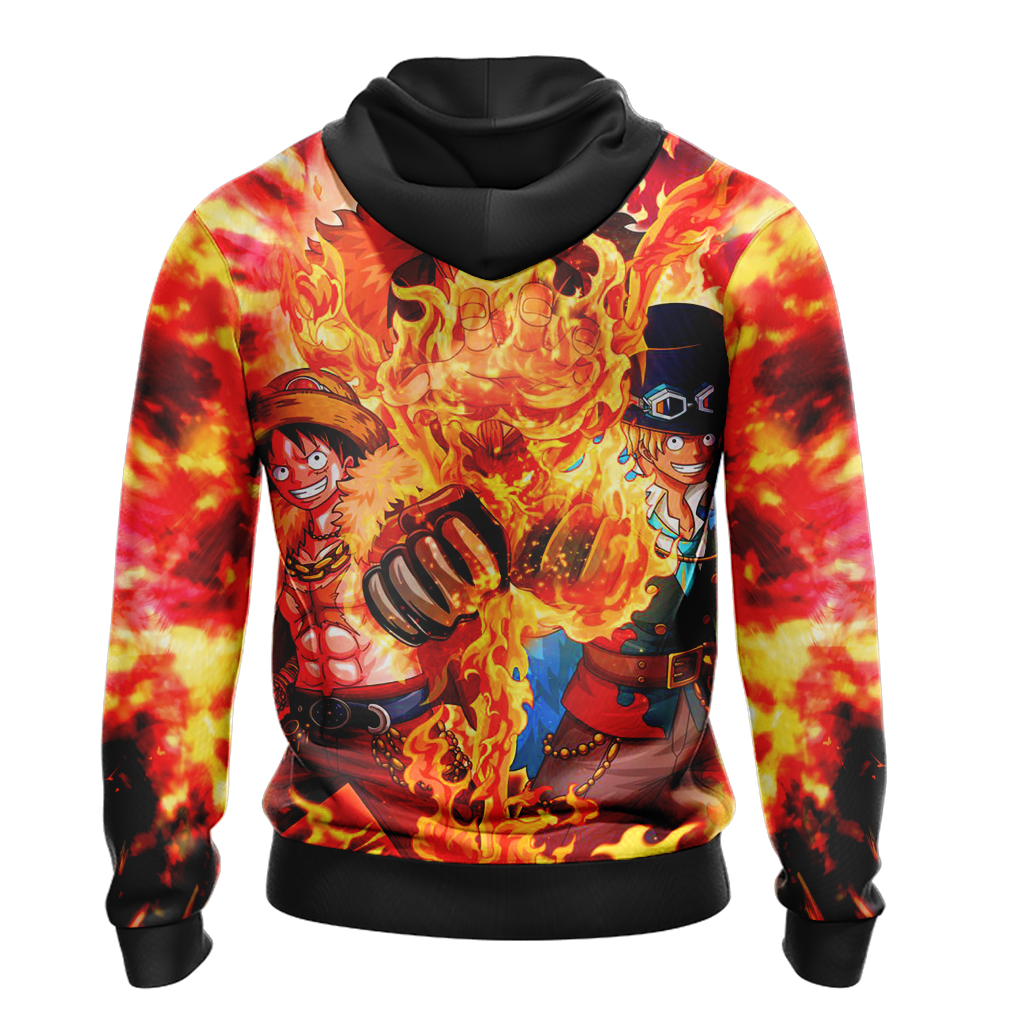 One Piece - Luffy, Sabo, Ace Unisex 3D T-shirt   