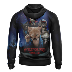 Stranger Things x Cats Unisex 3D T-shirt   