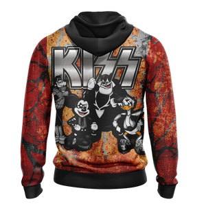 Kiss band x Disney character Unisex 3D T-shirt   