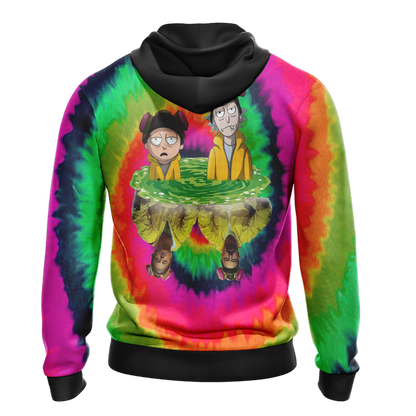 Breaking Bad x Rick and Morty Unisex 3D T-shirt   
