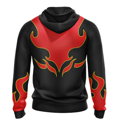 Tekken Jin Kazama Red Flame Unisex 3D T-shirt   