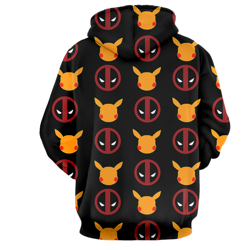 PikaPool Deadpool And Pikachu Unisex 3D T-shirt   
