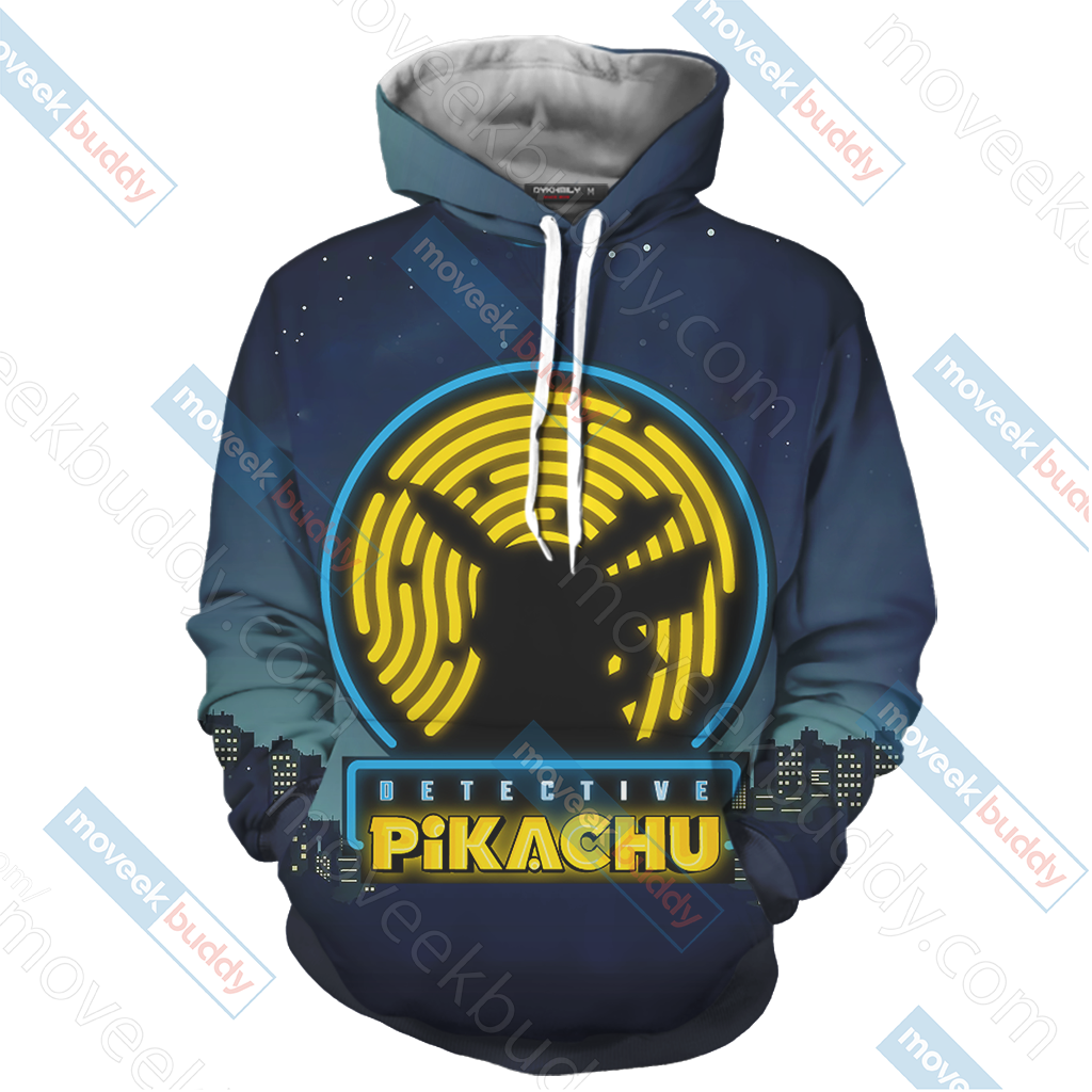 Pokemon Detective Pikachu Unisex 3D T-shirt   