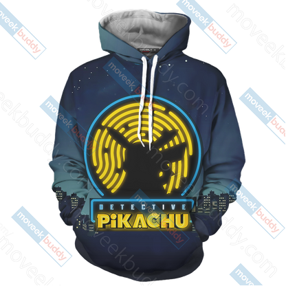Pokemon Detective Pikachu Unisex 3D T-shirt   