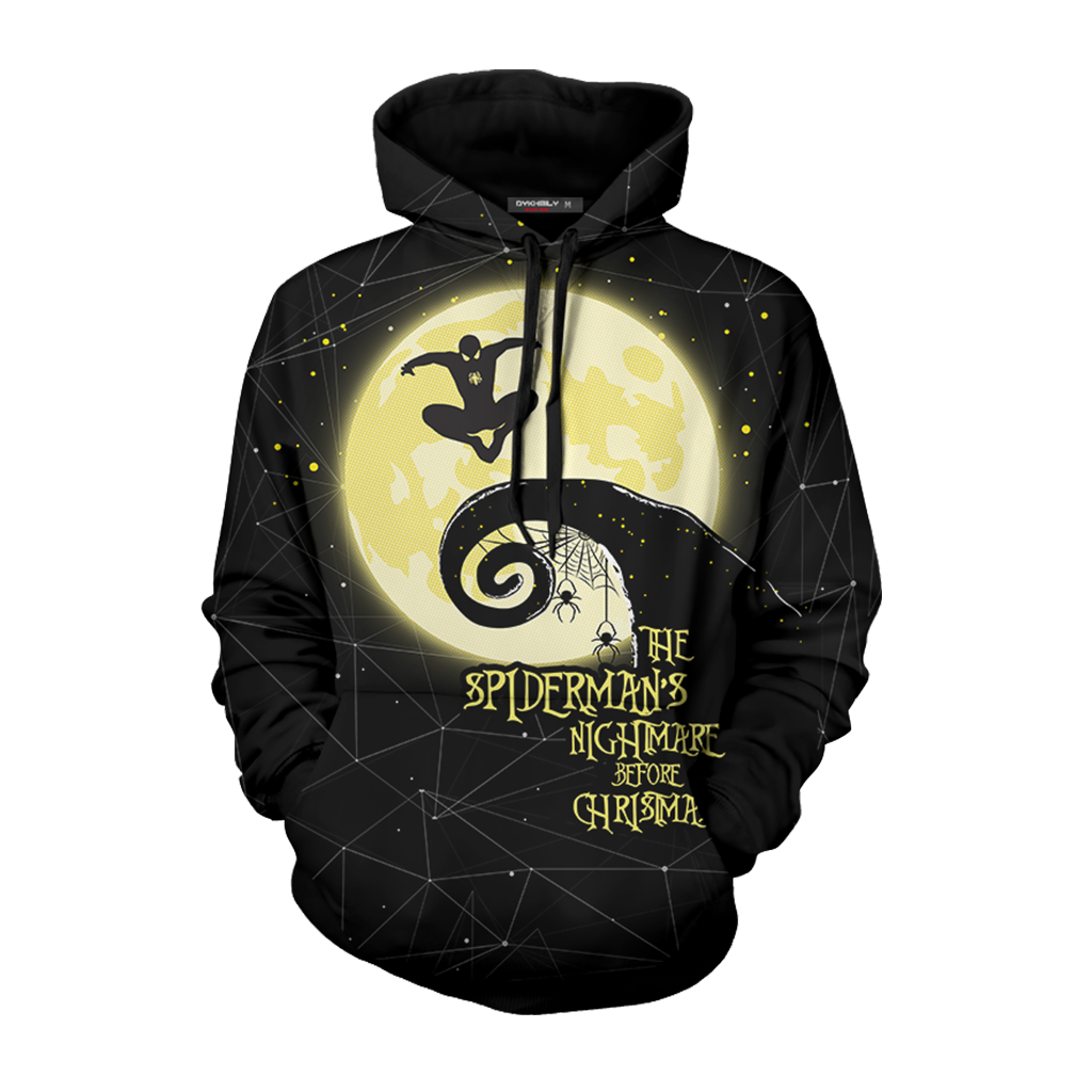 The Spiderman's Nightmare Before Christmas Unisex 3D T-shirt   