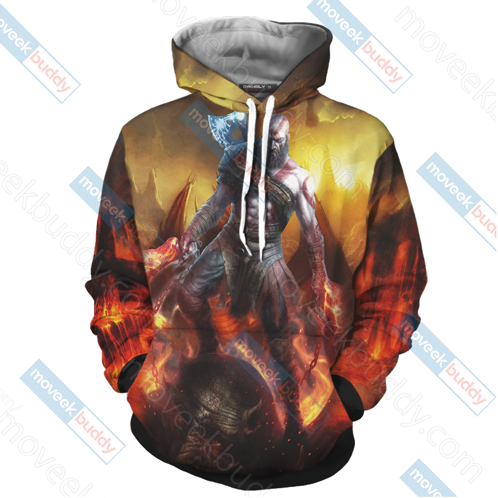 God Of War - Kratos Unisex 3D T-shirt   