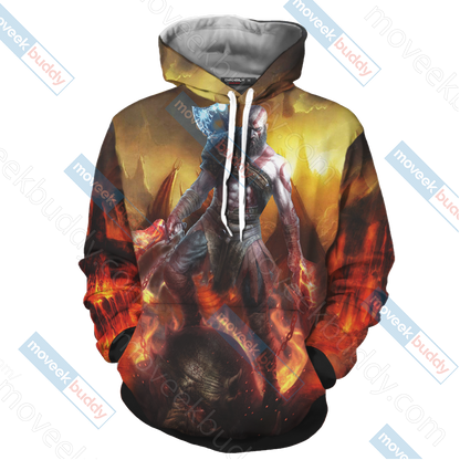 God Of War - Kratos Unisex 3D T-shirt   