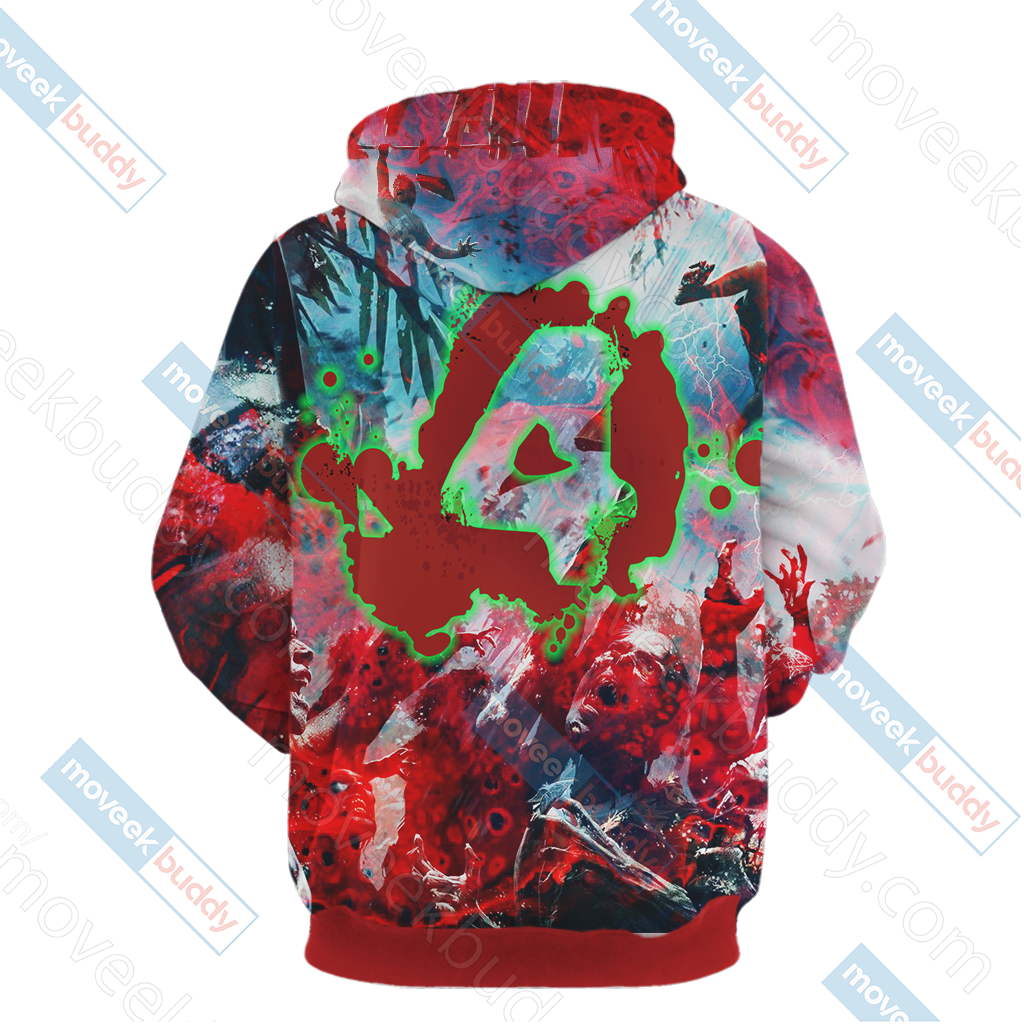 Left 4 Dead Symbol Unisex 3D T-shirt   