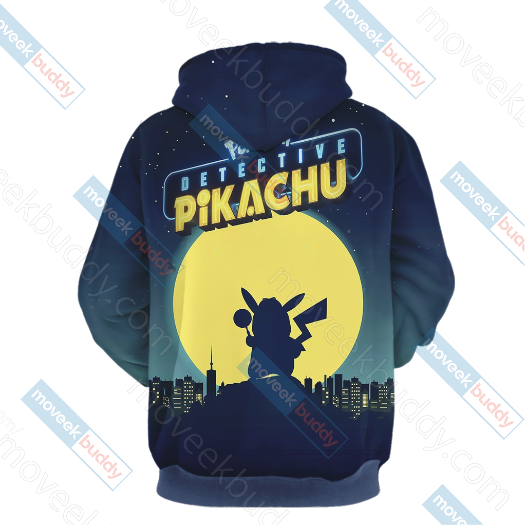 Pokemon Detective Pikachu Unisex 3D T-shirt   