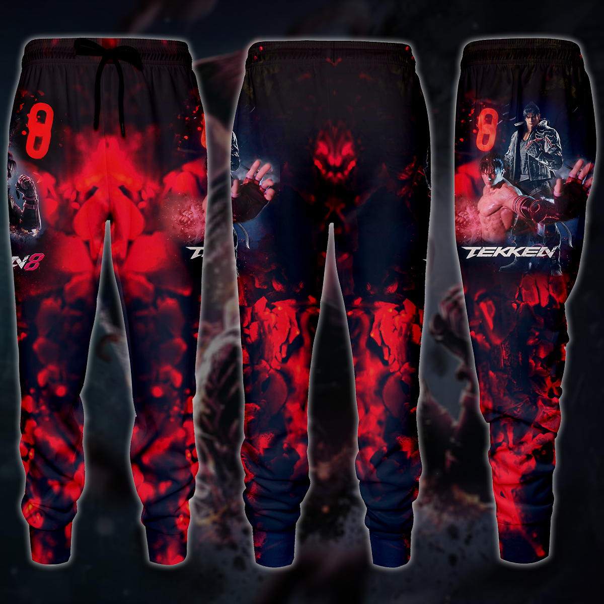 Tekken 8 Video Game 3D All Over Printed T-shirt Tank Top Zip Hoodie Pullover Hoodie Hawaiian Shirt Beach Shorts Jogger Joggers S 