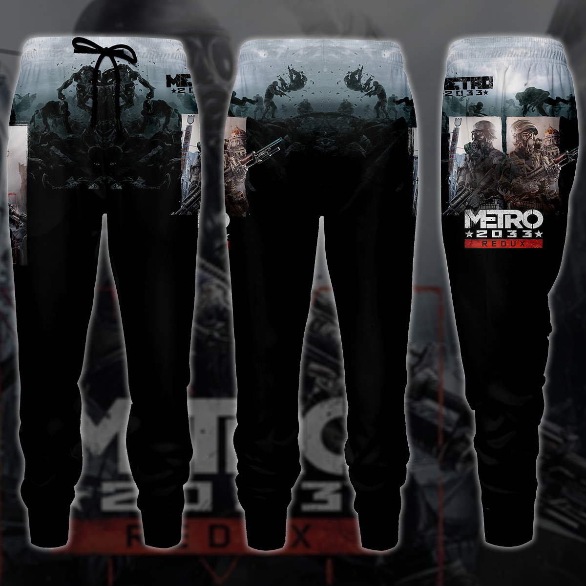 Metro 2033 Redux Video Game 3D All Over Printed T-shirt Tank Top Zip Hoodie Pullover Hoodie Hawaiian Shirt Beach Shorts Jogger Joggers S