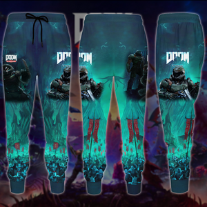 Doom Eternal Video Game All Over Printed T-shirt Tank Top Zip Hoodie Pullover Hoodie Hawaiian Shirt Beach Shorts Joggers Joggers S 