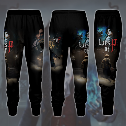 Lies of P Video Game All Over Printed T-shirt Tank Top Zip Hoodie Pullover Hoodie Hawaiian Shirt Beach Shorts Joggers Joggers S 