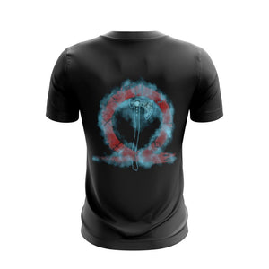 Kratos's Axe Omega Symbol God Of War Unisex 3D T-shirt   